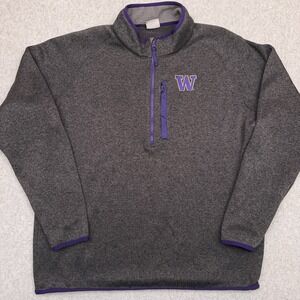Washington Huskies Columbia Collegiate Canyon‎ Point Fleece 1/2 Zip Men's XL